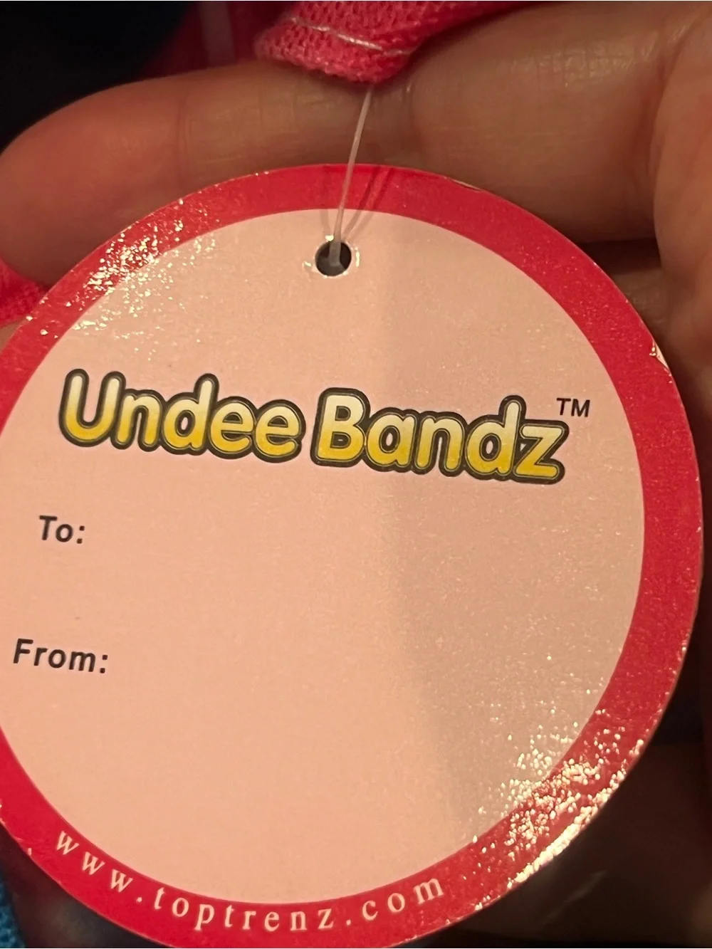 NWT Undee Bandz by Top Trenz Tie Dyed Duffle Bag Grommet Heart Pink Blue Navy
